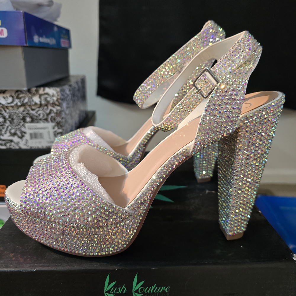 Women's Sparkly Heels - Crystal AB